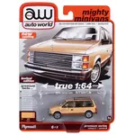Auto World AWSP129B Auto World 1985 Plymouth Voyager Cream with Tan Lower Sides