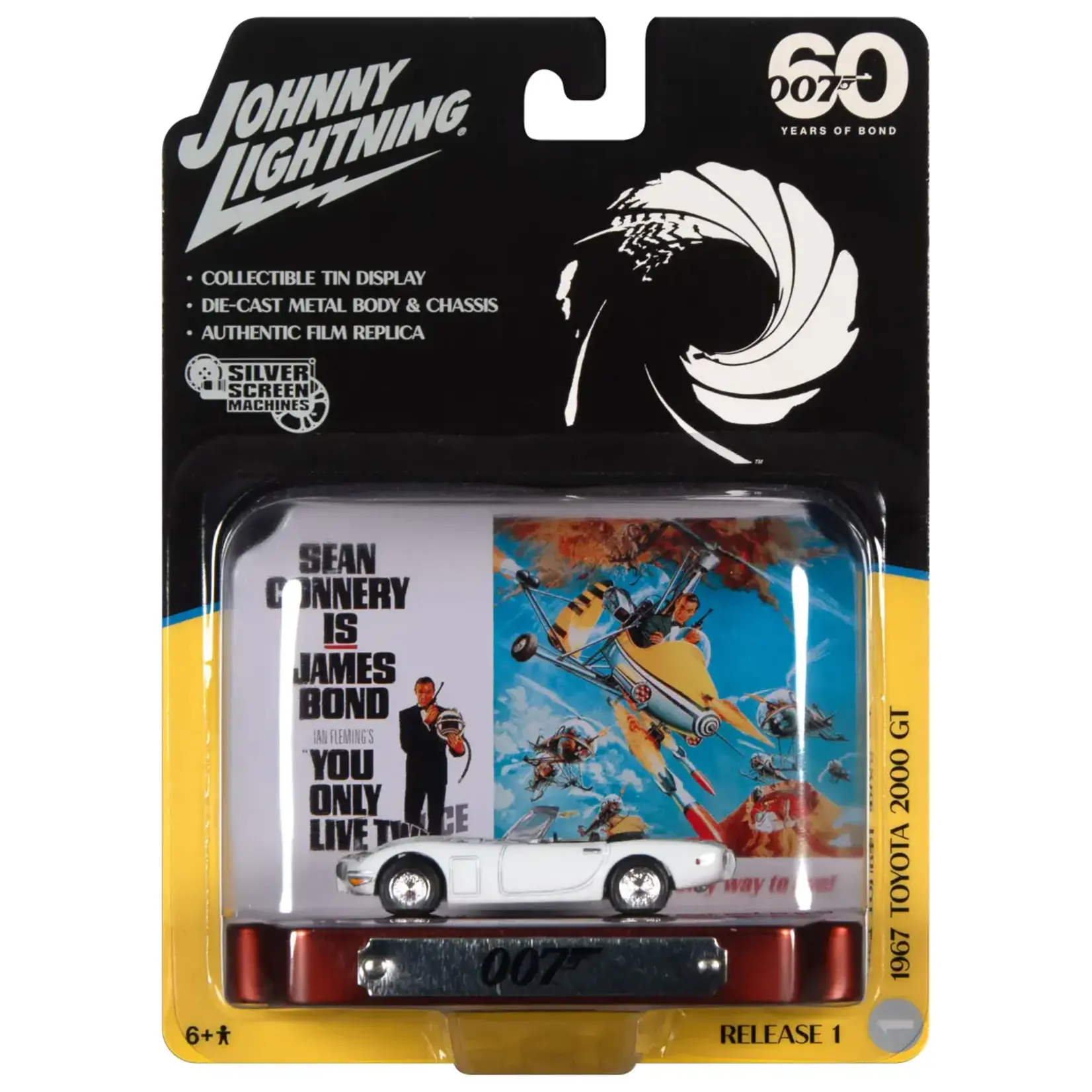 Johnny Lightning JLSP305 Johnny Lightning 1967 Toyota 2000 GT White James Bond You Only Live Twice