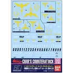 Bandai BAN2076870 Bandai GD-72 1/144 Char's Counterattack ZEON VER. "Char's Counterattack" Decal