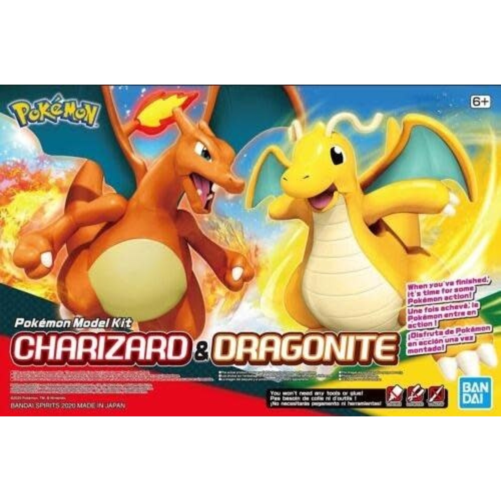 Bandai BAN2528753 Bandai Charizard & Dragonite Pokemon
