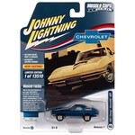 Johnny Lightning JLMC029A-6 Johnny Lightning 1967 Chevrolet Corvette Marina Blue w/White Stinger Hood Stripe