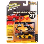 Johnny Lightning JLSF021B-6 Johnny Lightning Ford Pinto (Spoilers) Fluorescent Orange with Black Accents