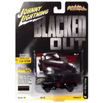 Johnny Lightning JLSF021B-5 Johnny Lightning 1941 Willys Gasser Pickup (Blacked Out) Gloss/Flat Black with Metallic Red