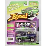 Johnny Lightning JLSP178A Johnny Lightning 1981 Chevrolet Silverado 10 Fleet Side (Zinger) Metallic Purple with Green Flames