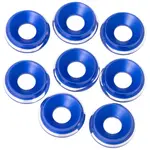 1UP 1Up Racing 7075 LowPro Countersunk Washers - M3 - 8pcs - Dark Blue Shine