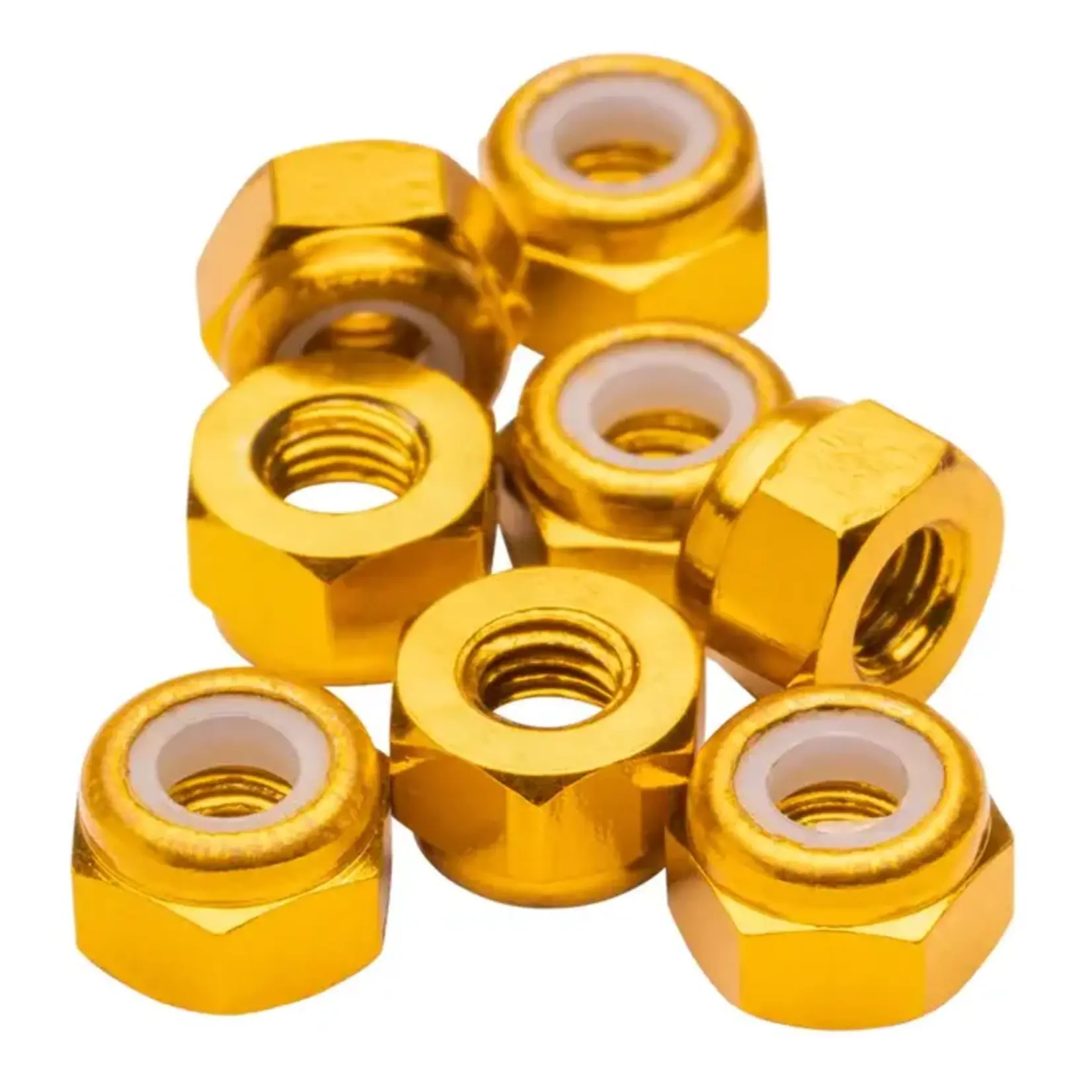 1UP 1UP80565 1Up Racing M3 Aluminum Locknuts - Gold - 8pcs