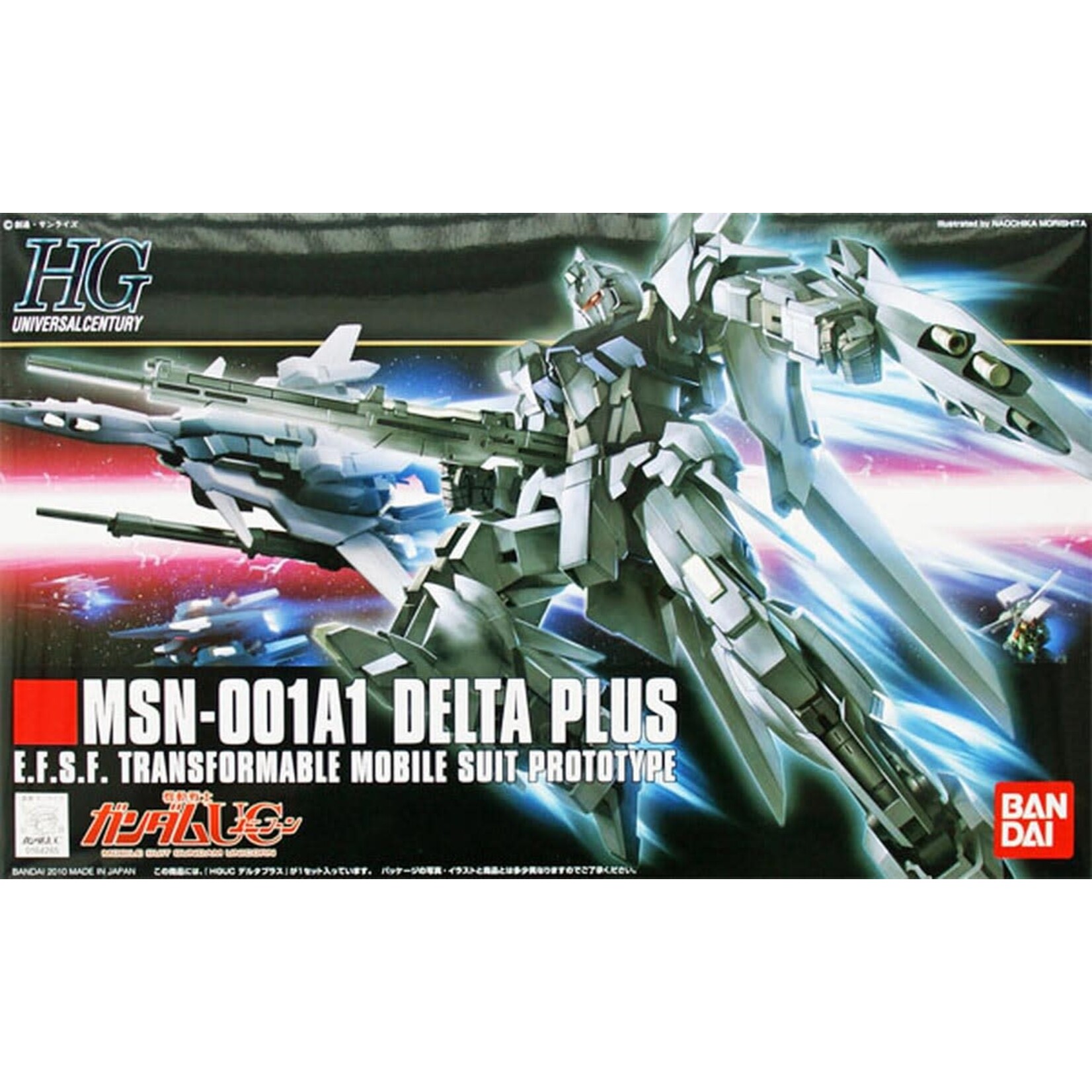 Bandai BAN2101613 Bandai HG #115 MSN-001A1 Delta Plus
