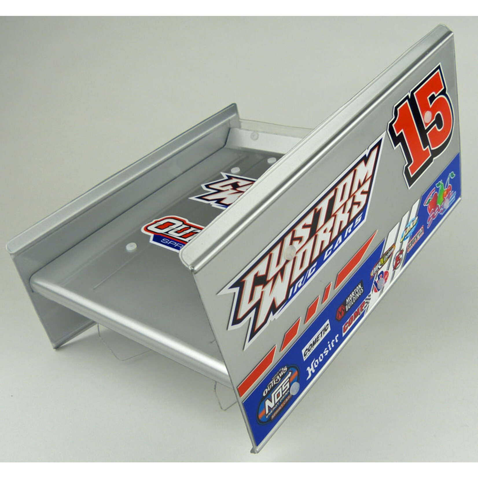 Custom Works RC Products CW9137 CustomWorks Flat 7x7 Sprint Top Wing w/Mounts