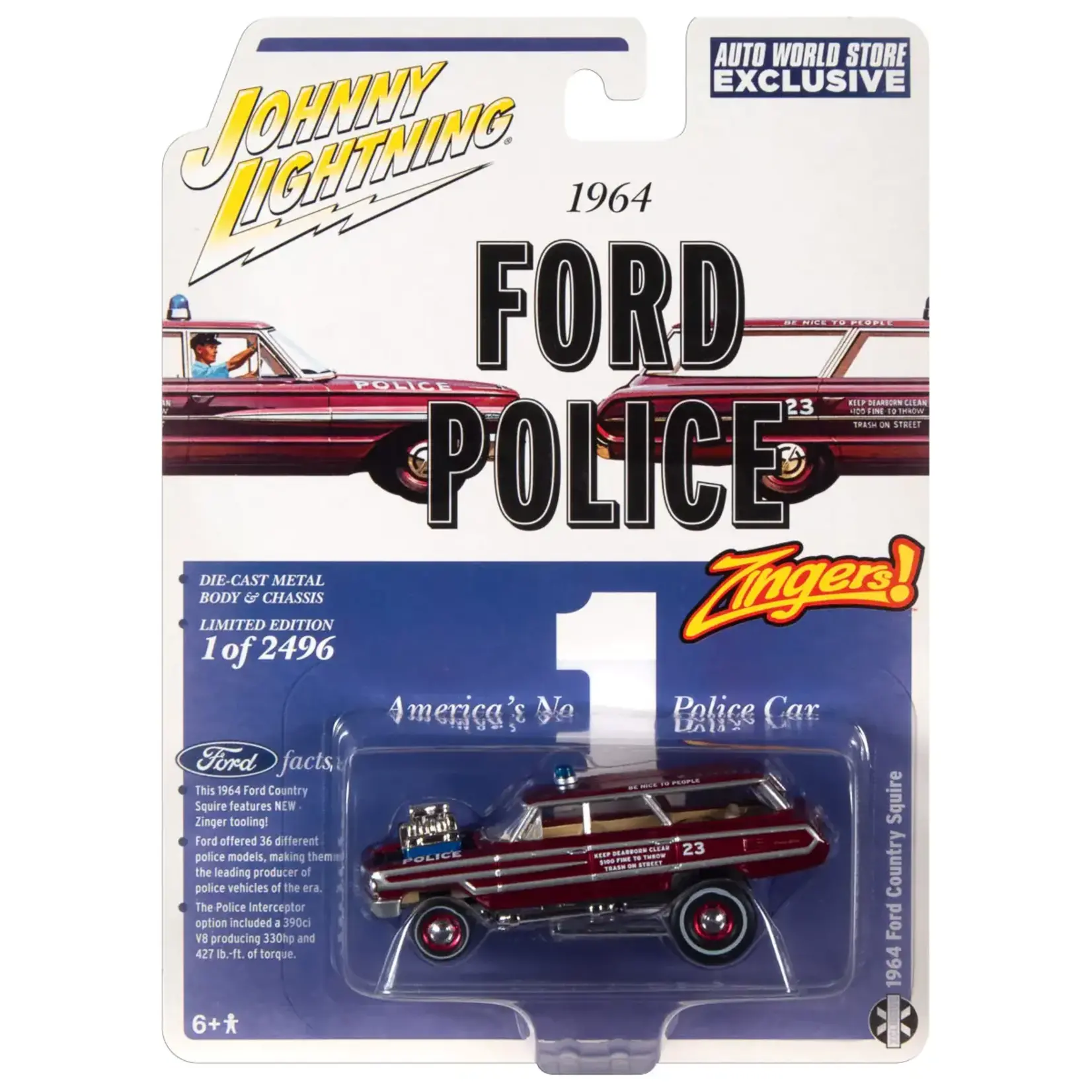 Johnny Lightning SCM133 Johnny Lightning Street Freaks Zinger 1964 Ford Country Squire (Auto World Store Exclusive)
