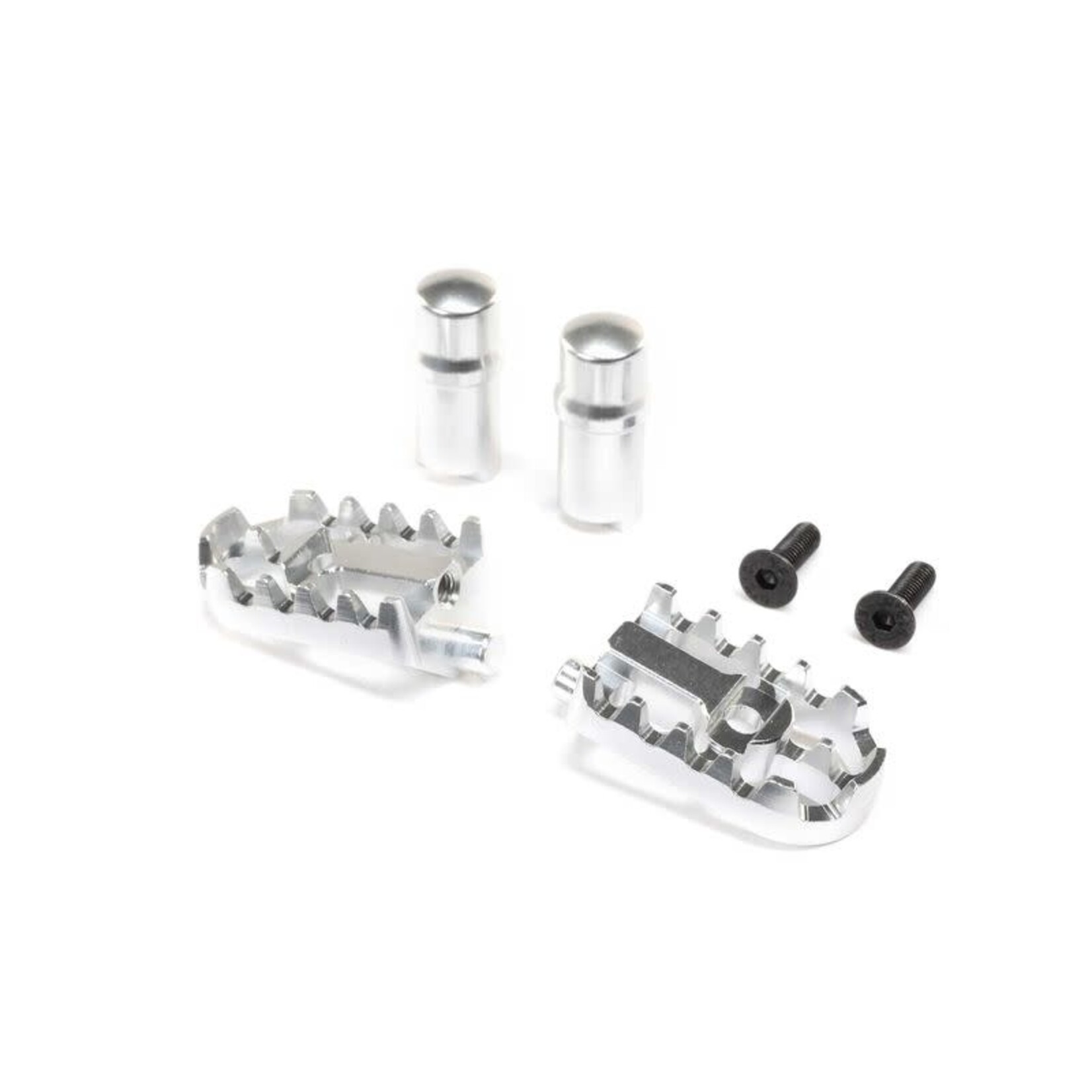 Losi LOS361001 Losi Aluminum Foot Pegs, Silver: PM-MX