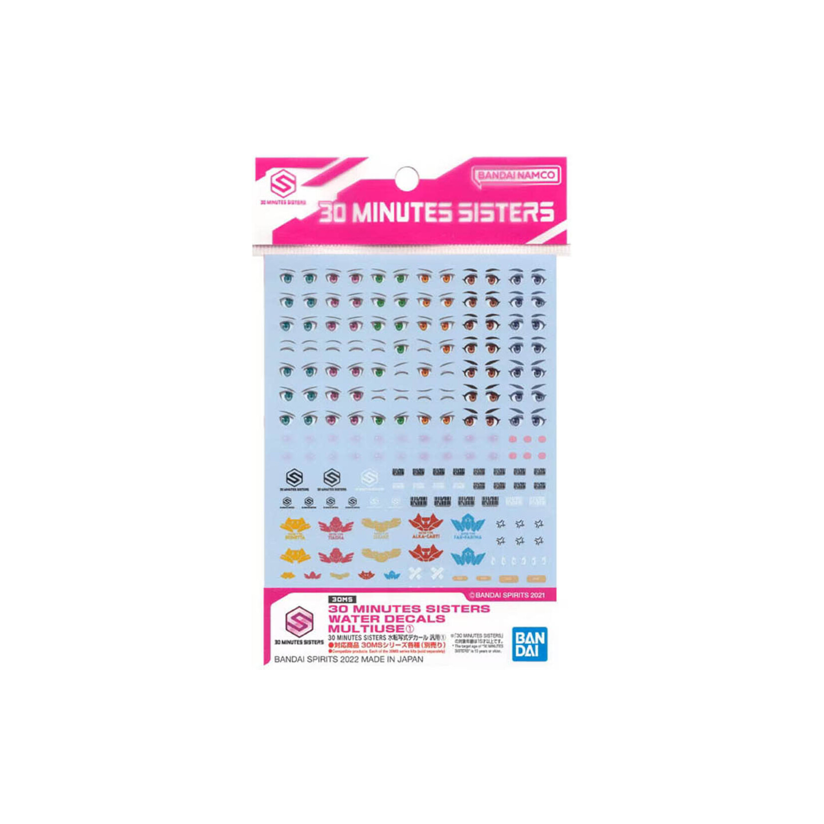 Bandai BAN2616277 Bandai Water Decals Multiuse 1 "30 Mission Sister"