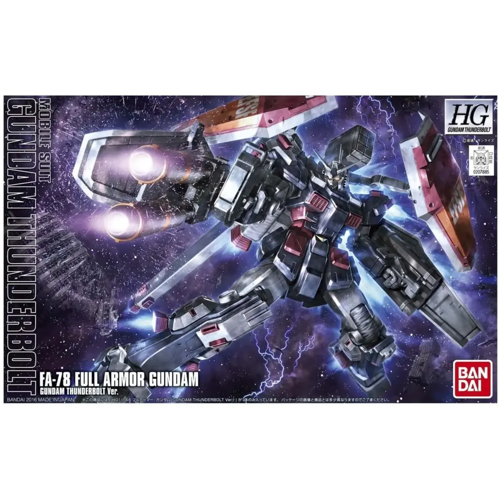 Bandai BAN2339746 Bandai HG Full Armor Gundam (Thunderbolt Anime Color) "Gundam Thunderbolt"