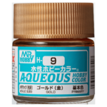 GSI Creos GNZ-H9 Mr Hobby H9 Aqueous Metallic Gloss Gold - Acrylic 10ml