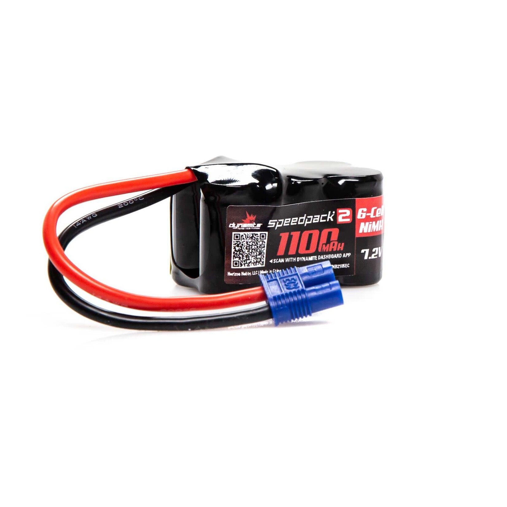 Dynamite DYNB2105EC Dynamite SPEEDPACK2 7.2V 1100MAH 6 CELL NiMH, 3+3 EC3