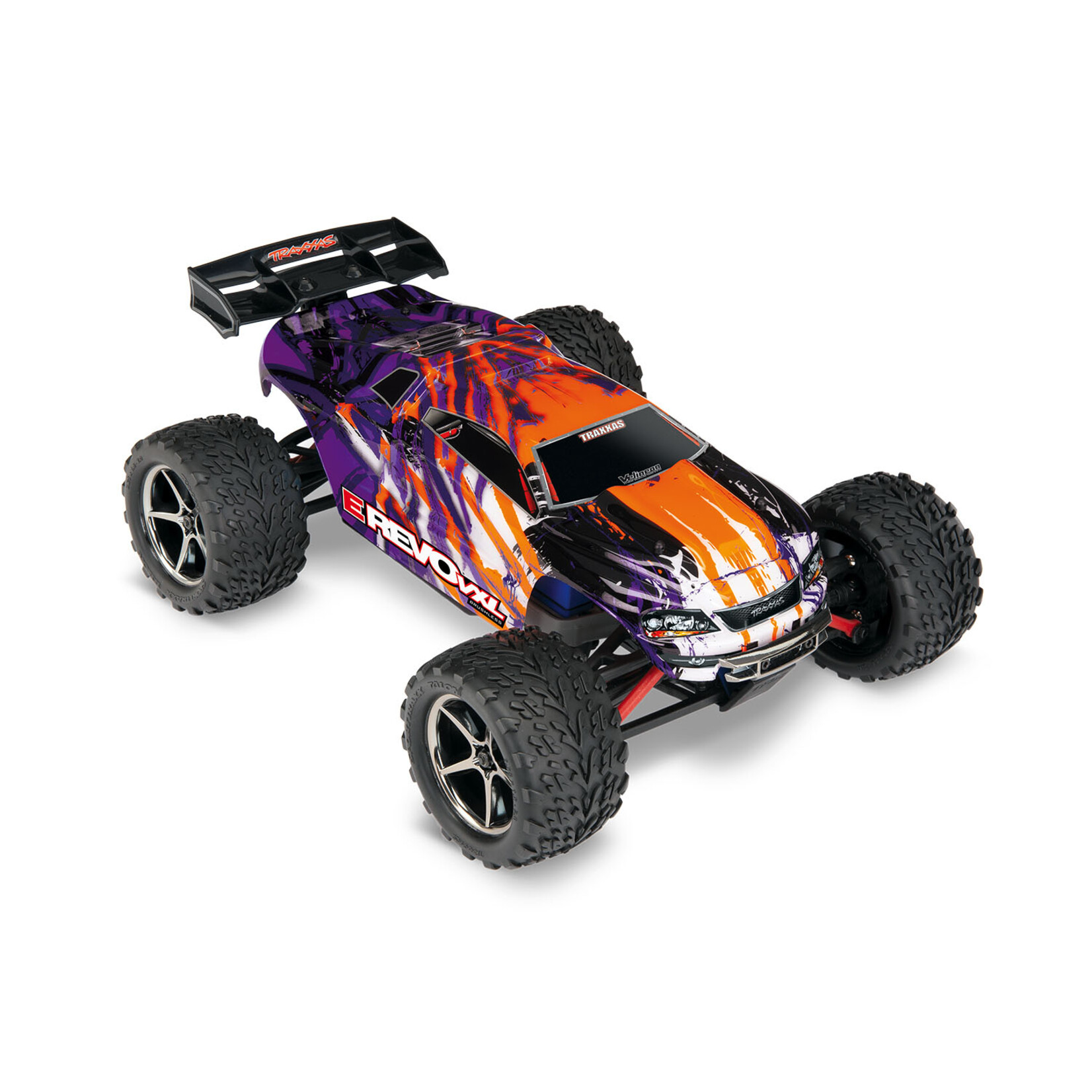 Traxxas TRA71076-8-PRPL Traxxas 1/16 Scale E-Revo VXL: 4X4 Brushless Monster Truck w/USB-C Purple