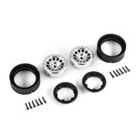 Traxxas TRA9781-SATIN Traxxas TRX-4M Satin Chrome 1.0" Method Beadlock Wheels (2)