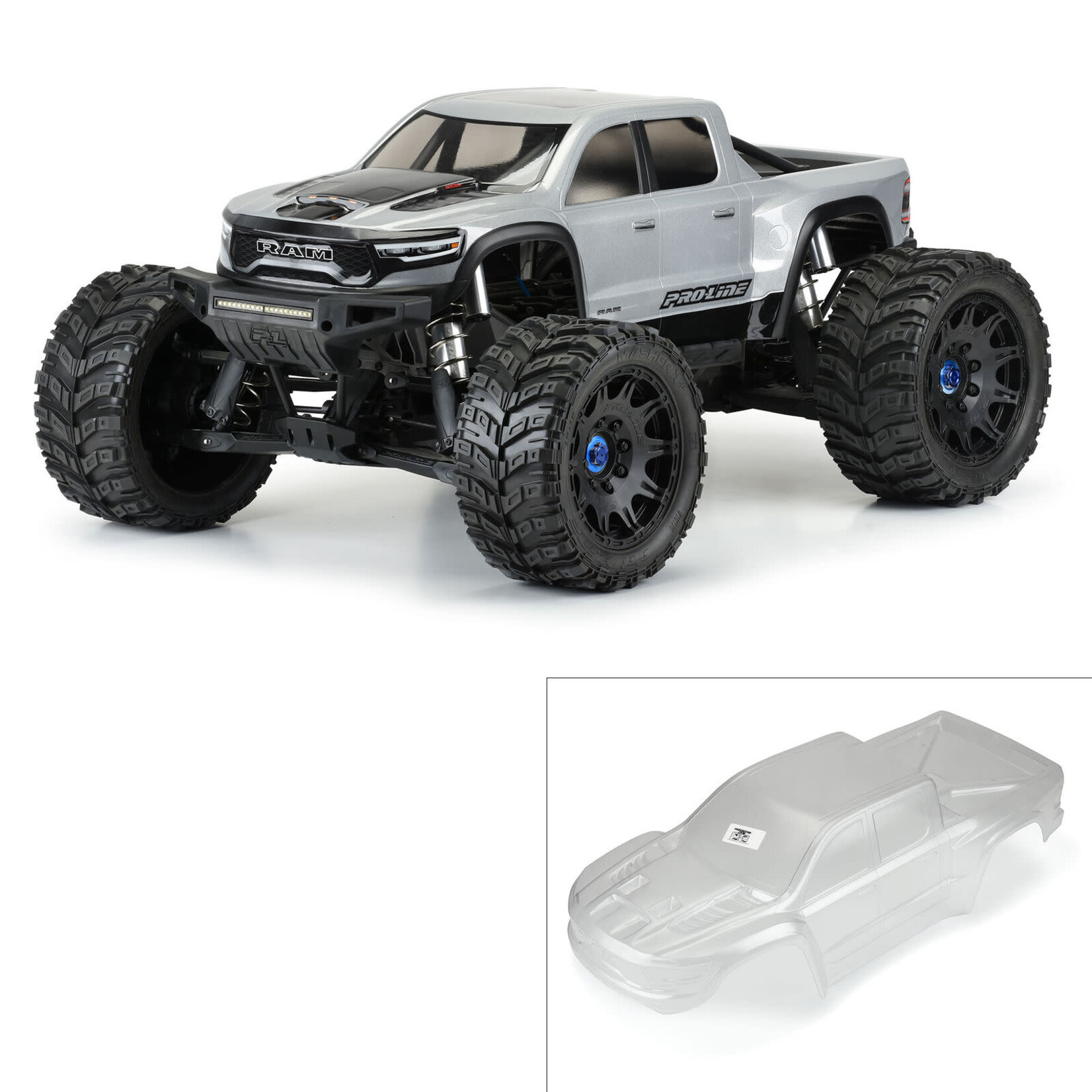 Pro-line Racing PRO357417 Pro-Line Pre-Cut 2021 Ram 1500 TRX Clear X-Maxx