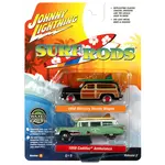 Johnny Lightning JLSP343A Johnny Lightning 2023 Release 2 Surf Rods Version A (2-Pack)