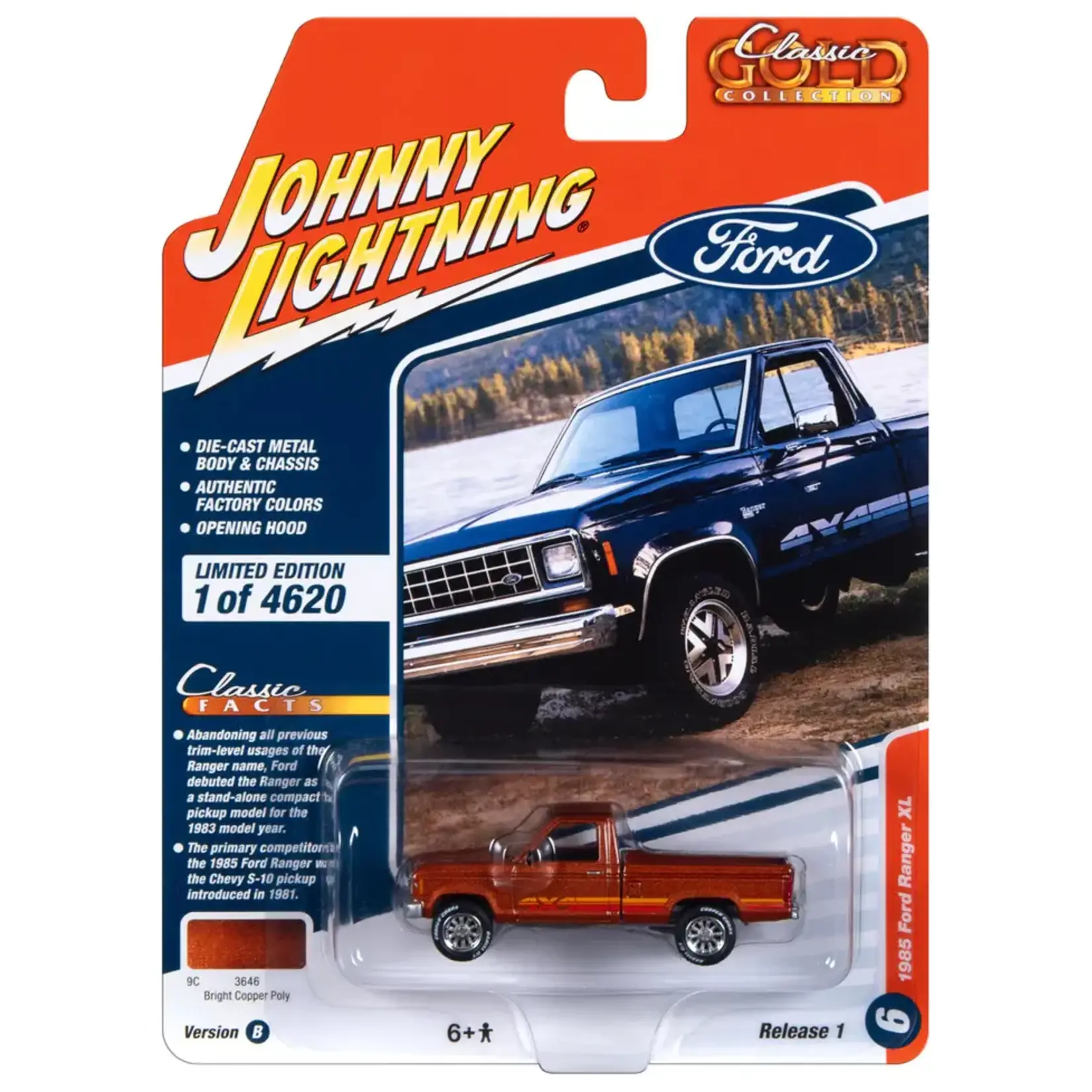 Johnny Lightning JLSP326B Johnny Lightning 1985 Ford Ranger Bright Copper Poly