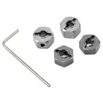 STRC SPTST3654-12GM ST Racing Concepts 12mm Aluminum "Lock Pin Style" Wheel Hex Set (Gun Metal) (4)