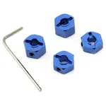 STRC SPTST3654-12B ST Racing Concepts 12mm Aluminum "Lock Pin Style" Wheel Hex Set (Blue) (4)