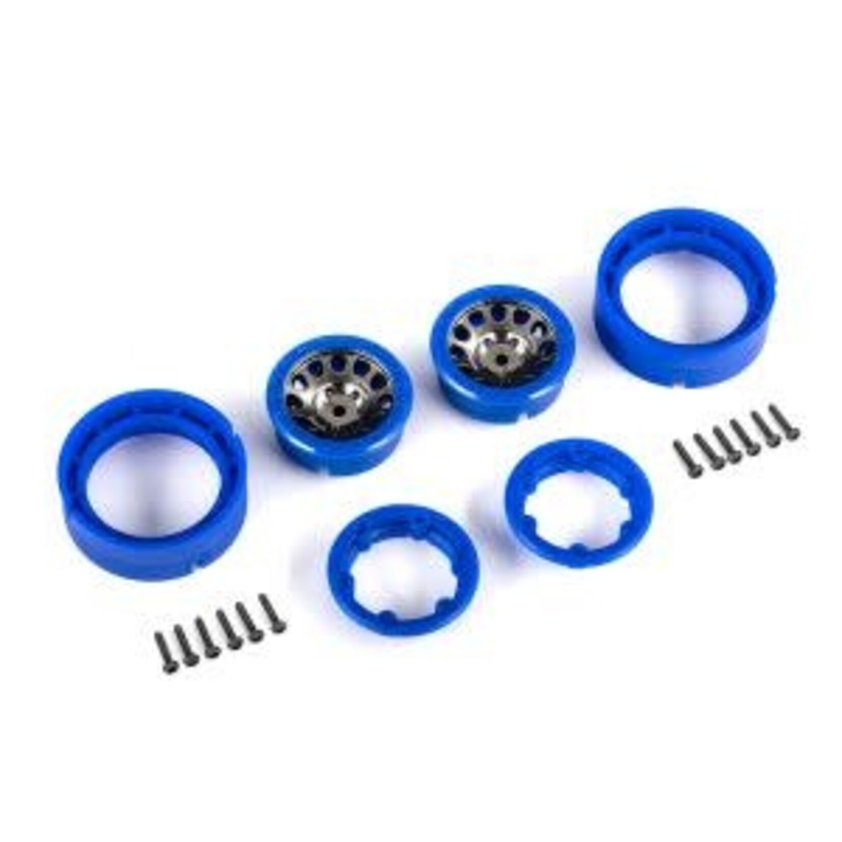 Traxxas TRA9781-BLKBL Traxxas TRX-4M Satin Black Chrome 1.0" Method Beadlock Wheels (2)