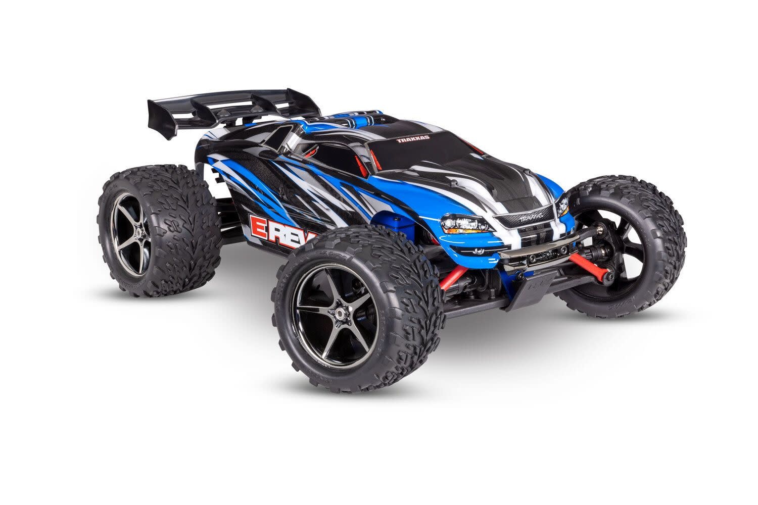 Traxxas 1/16 Scale E-Revo: 4X4 Monster Truck w/USB-C Blue - Hobby ...