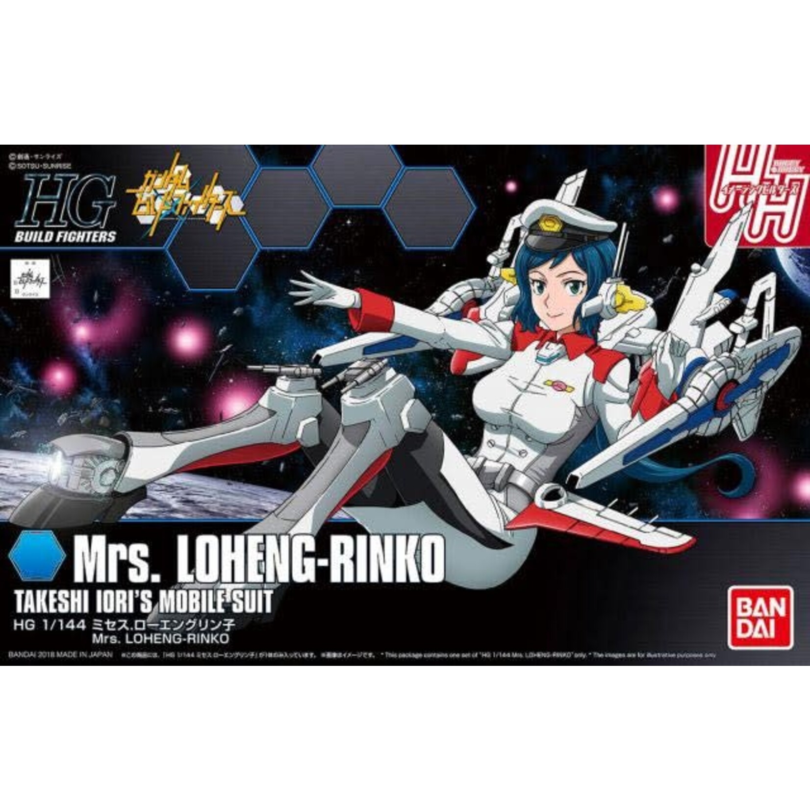 Bandai BAN2409203 Bandai HG Mrs. Loheng-Rinko "Gundam Build Fighters" HGUC