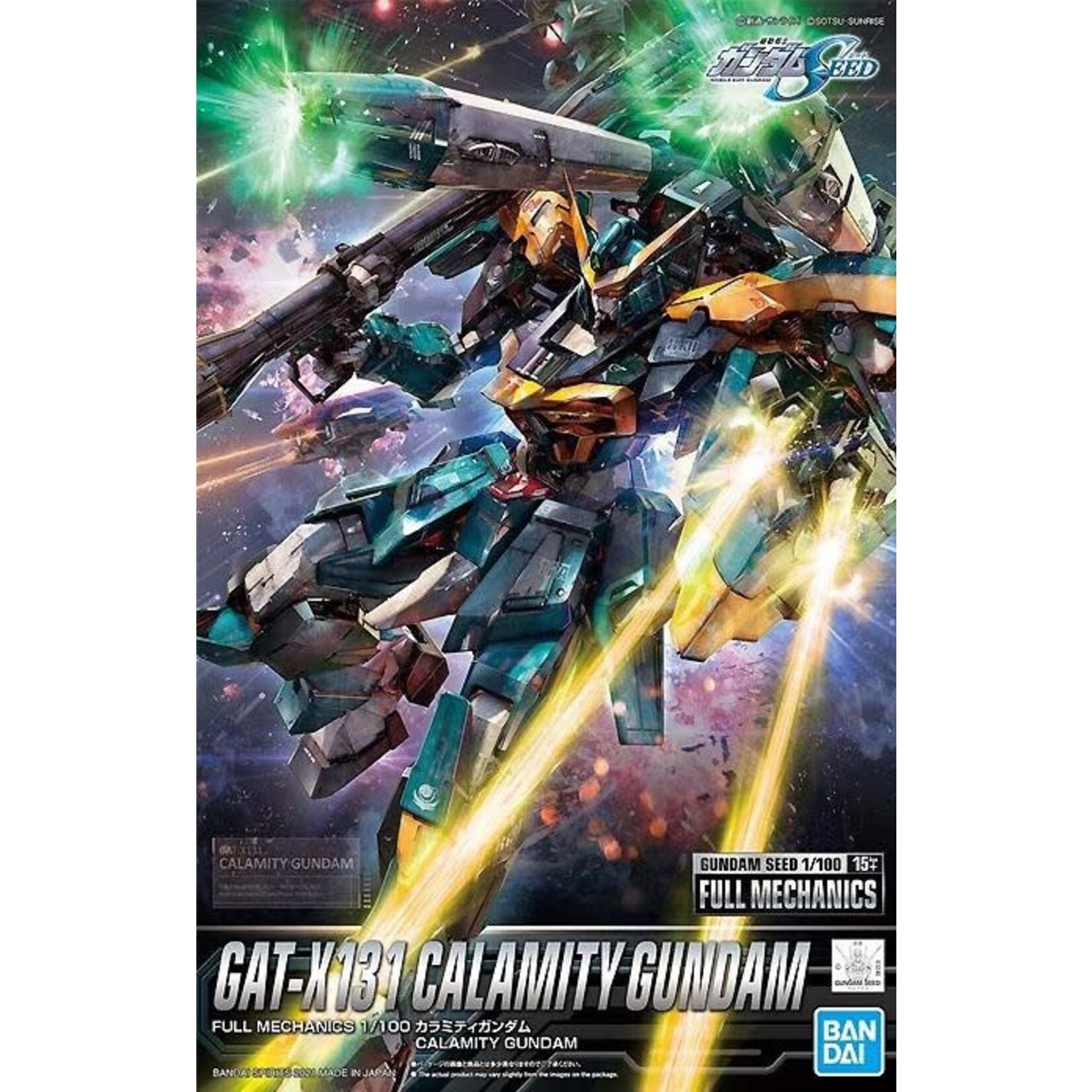 Bandai Bandai 2552264 1/100 #01 Calamity Gundam "Mobile Suit Gundam Seed" Hobby Full Mechanics