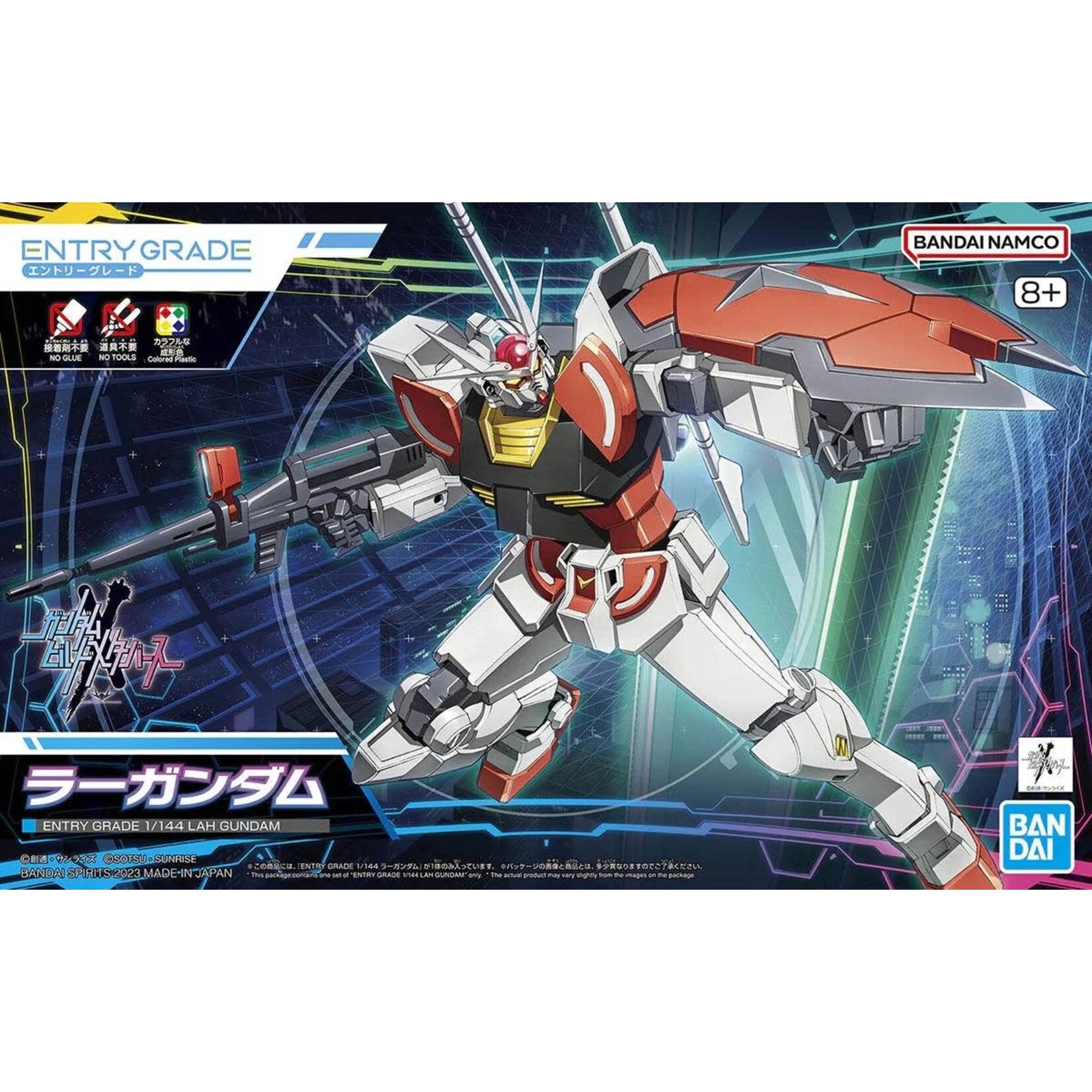 Bandai BAN2673910 Bandai Entry Grade #1 LAH Gundam "Gundam Build Metaverse" Bandai HGBF