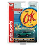 Auto World SC377B2 Auto World Thunderjet OK Used Cars 1969 Chevrolet Nova SS (Green) HO Scale Slot Car