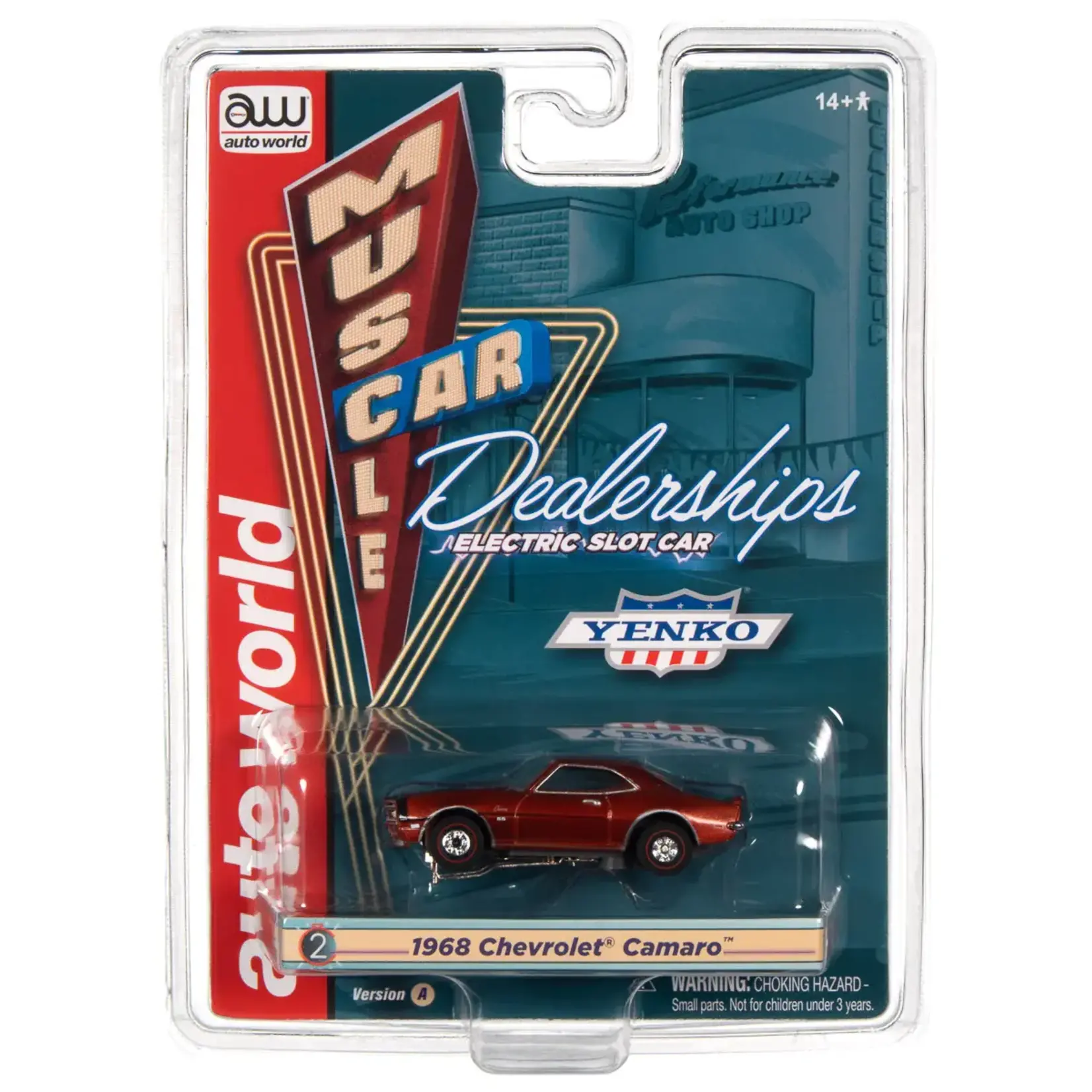 Auto World SC385A2 Auto World Thunderjet Yenko - 1968 Chevrolet Camaro (Bronze) HO Scale Slot Car