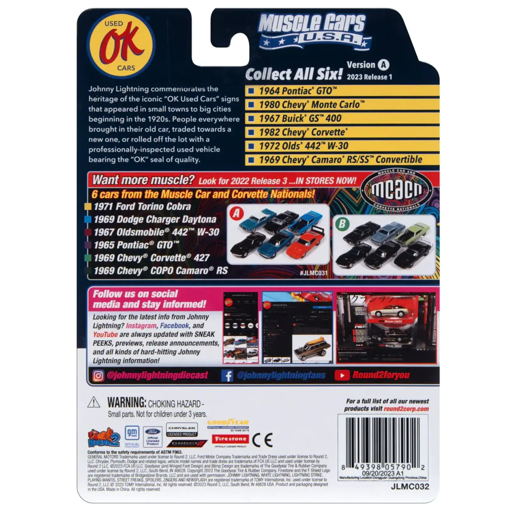 Johnny Lightning JLSP338A Johnny Lightning 1982 Chevrolet Corvette (Gloss White)