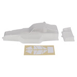 Team Associated ASC6159 Associated RC10 Protech Body and Wing, clear, with window masks