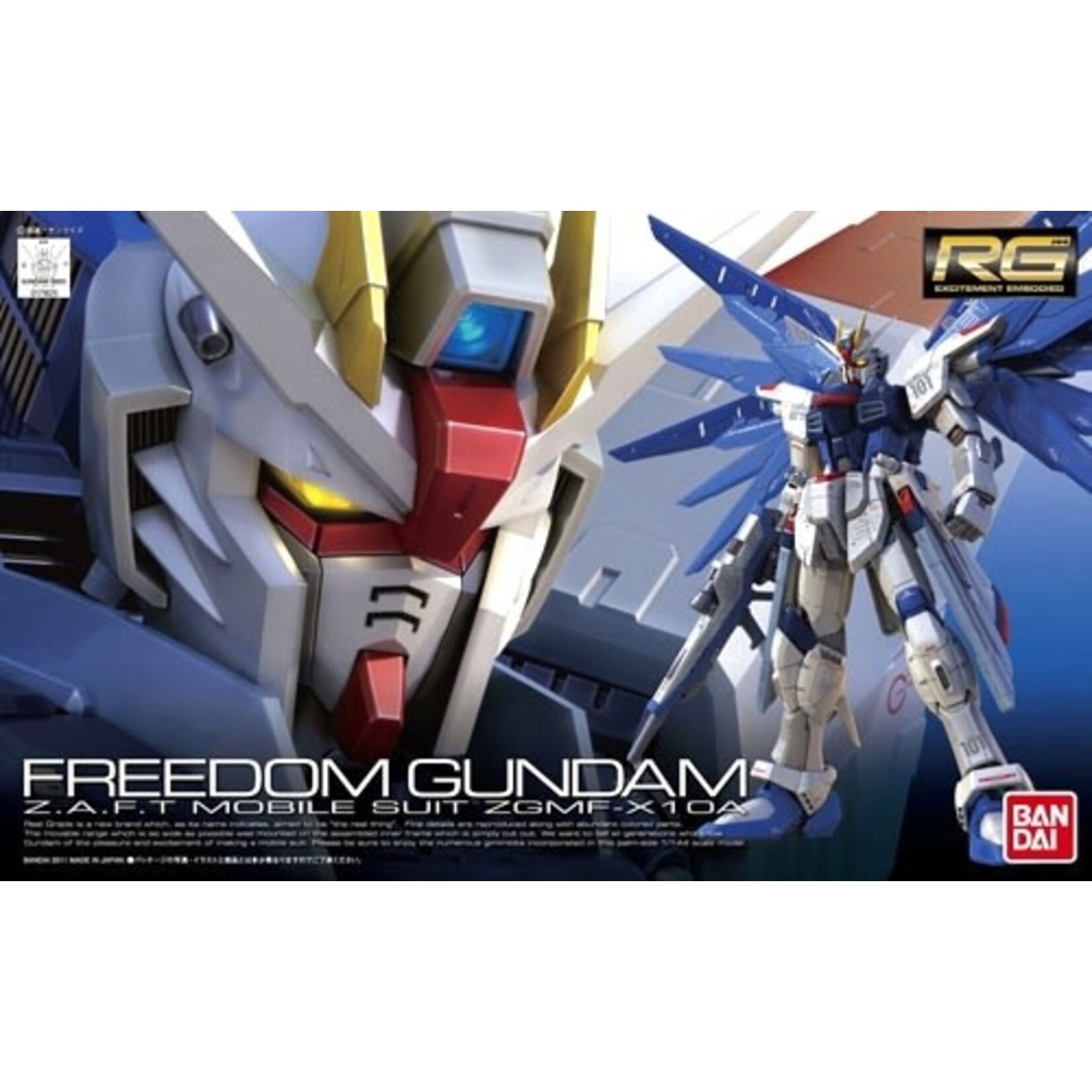 Bandai BAN2143383 Bandai RG #05 Freedom Gundam "Gundam SEED"