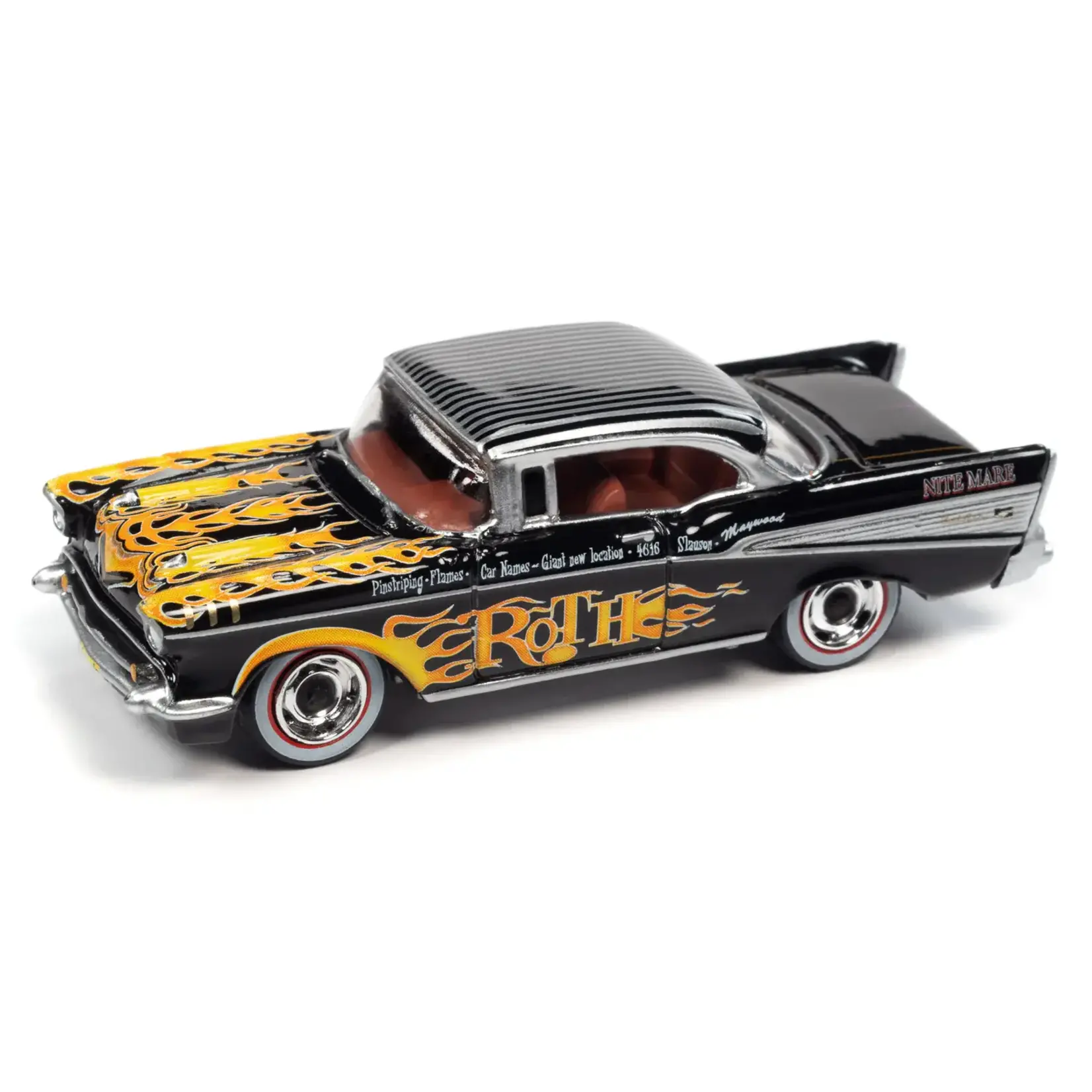 Johnny Lightning JLCC008 Johnny Lightning 1957 Chevy Bel Air (Ed Roth) (JL Collector Club Exclusive) 1:64 Scale Diecast