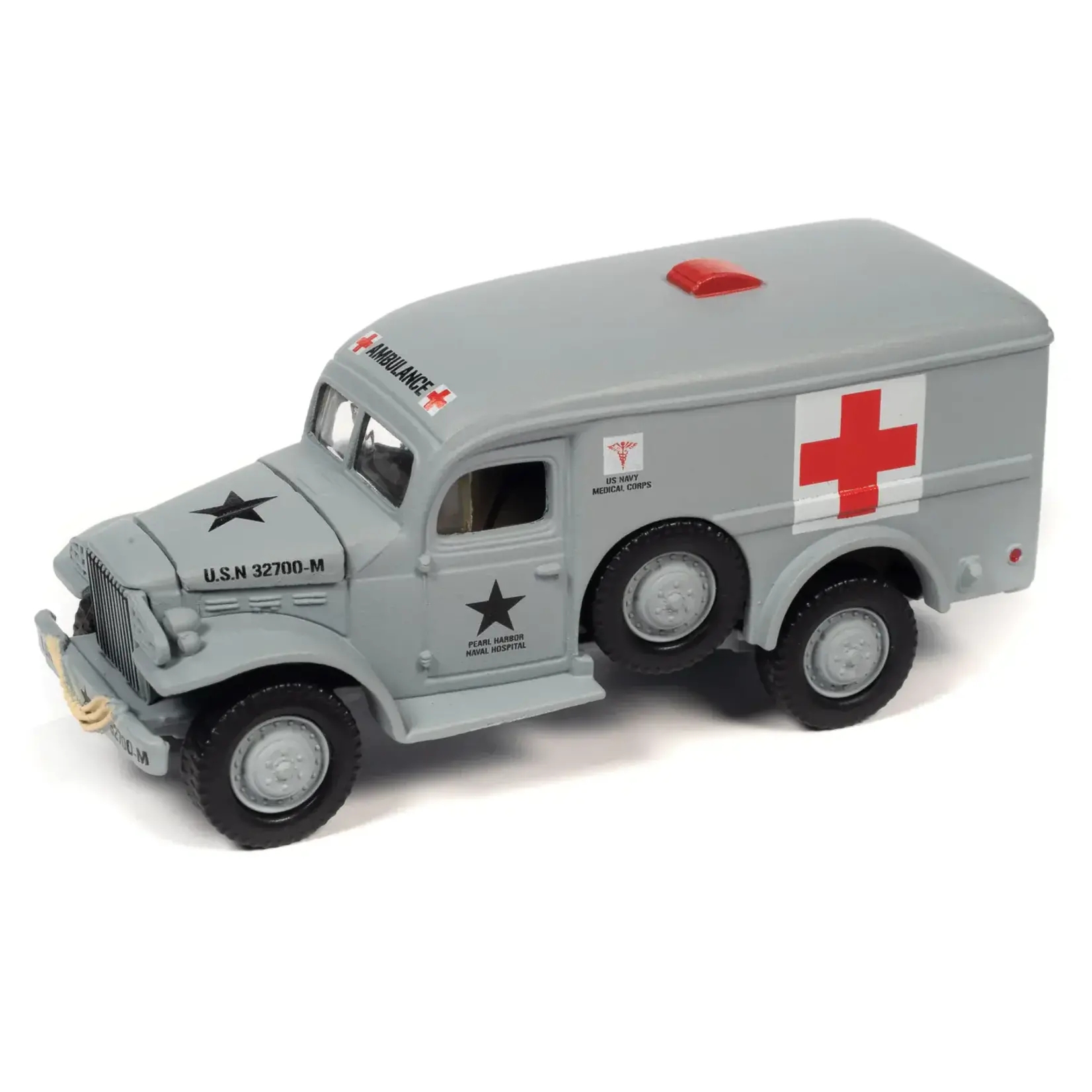 Johnny Lightning JLML008A3 Johnny Lightning Military Dodge WC54 Ambulance (Pearl Harbor Naval Hospital)