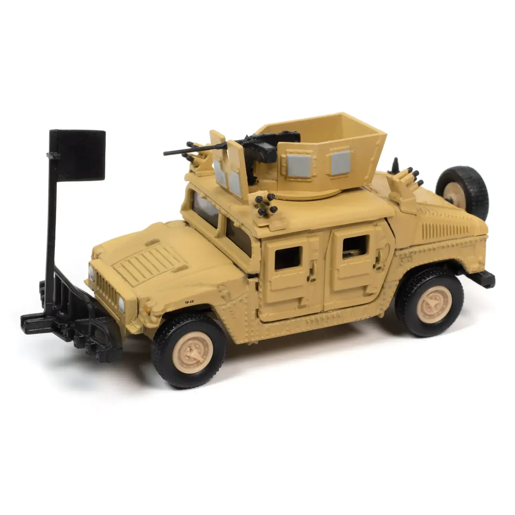Johnny Lightning JLML006A3 Johnny Lightning Military M1114 HA (Heavy) Up-Armored HMMWV HUMVEE 4-CT Armored Fastback (1:64) (Tan)