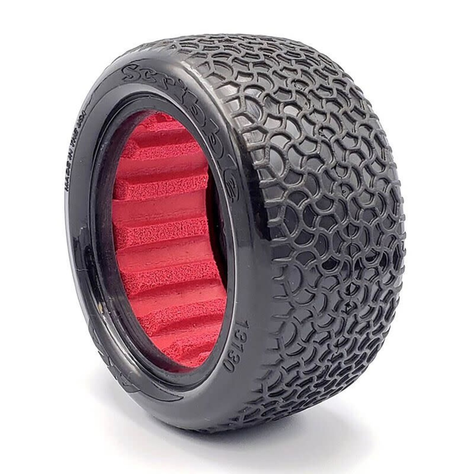 AKA **AKA 1/10 Scribble Rear 2.2 Tires, Super Soft with Red Inserts (2): Buggy ##