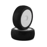 JConcepts JCO3175-12 JConcepts Stalkers 1/8 Pre-Mounted Buggy Tire (White) (Green)