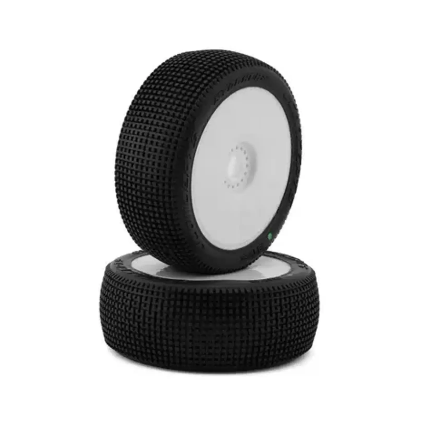 JConcepts JCO3175-12 JConcepts Stalkers 1/8 Pre-Mounted Buggy Tire (White) (Green)