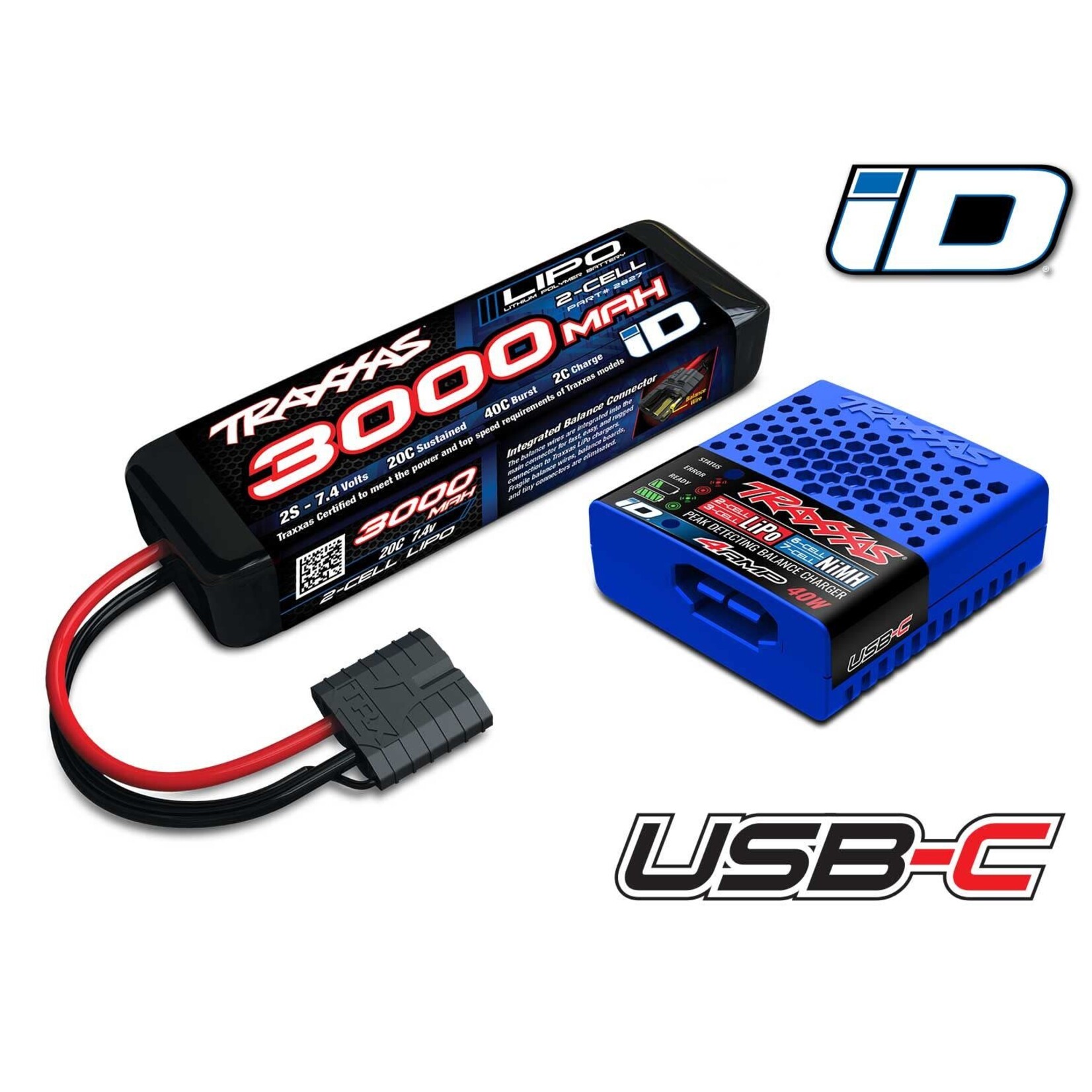 Traxxas TRA2985-2S Traxxas 2s LiPo Completer w/ USB-C Charger