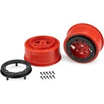 JConcepts JCO3391RB JConcepts Tremor Short Course Wheels (Red) (2) (Slash Rear)