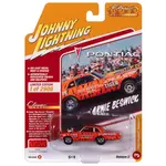 Johnny Lightning JLSP355B Johnny Lightning 1963 Pontiac Tempest Arnie The Farmer Beswick (Orange w/Tiger Stripes)