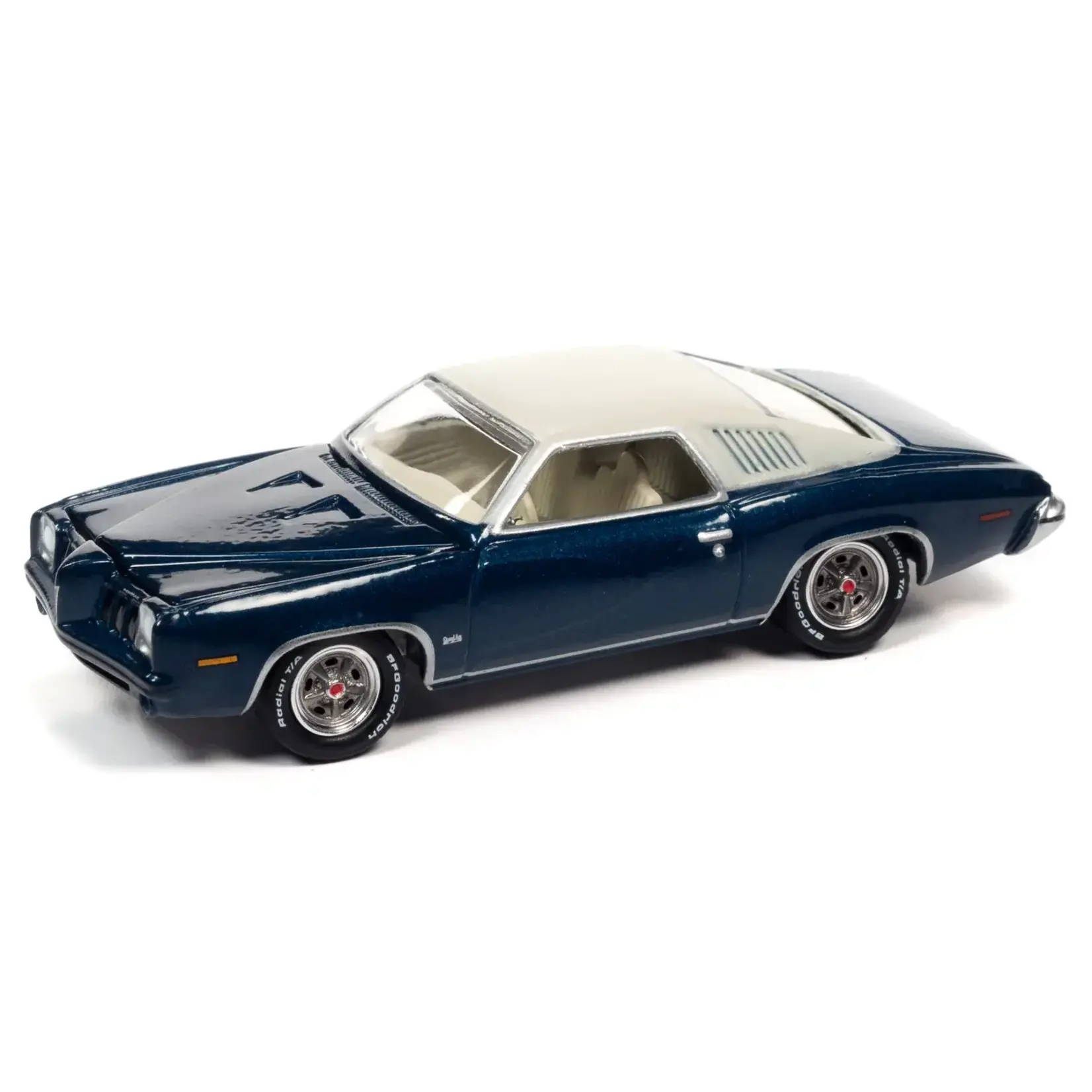 Johnny Lightning JLCG026A-1 Johnny Lightning 1973 Pontiac Grand Am (Admiralty Blue Poly)
