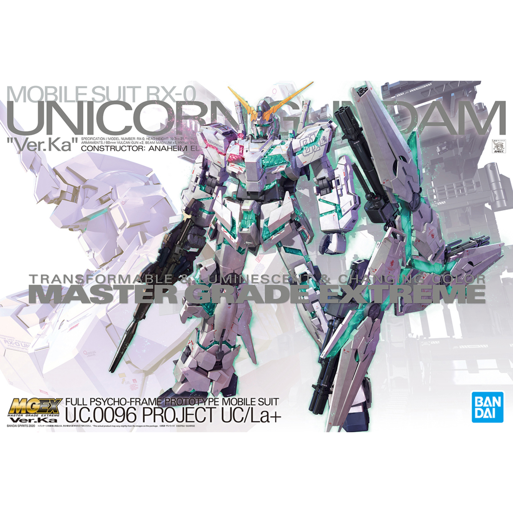 Bandai BAN2515191 Bandai MGEX Unicorn Gundam Ver. Ka
