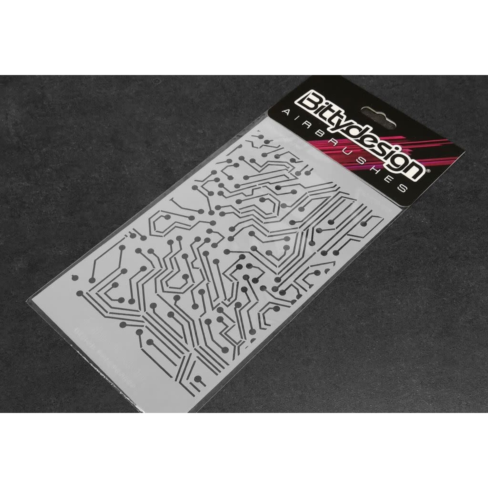 Bitty Designs BDYSTC-013 Bittydesign Vinyl Paint Stencil (Electronic Circuit)