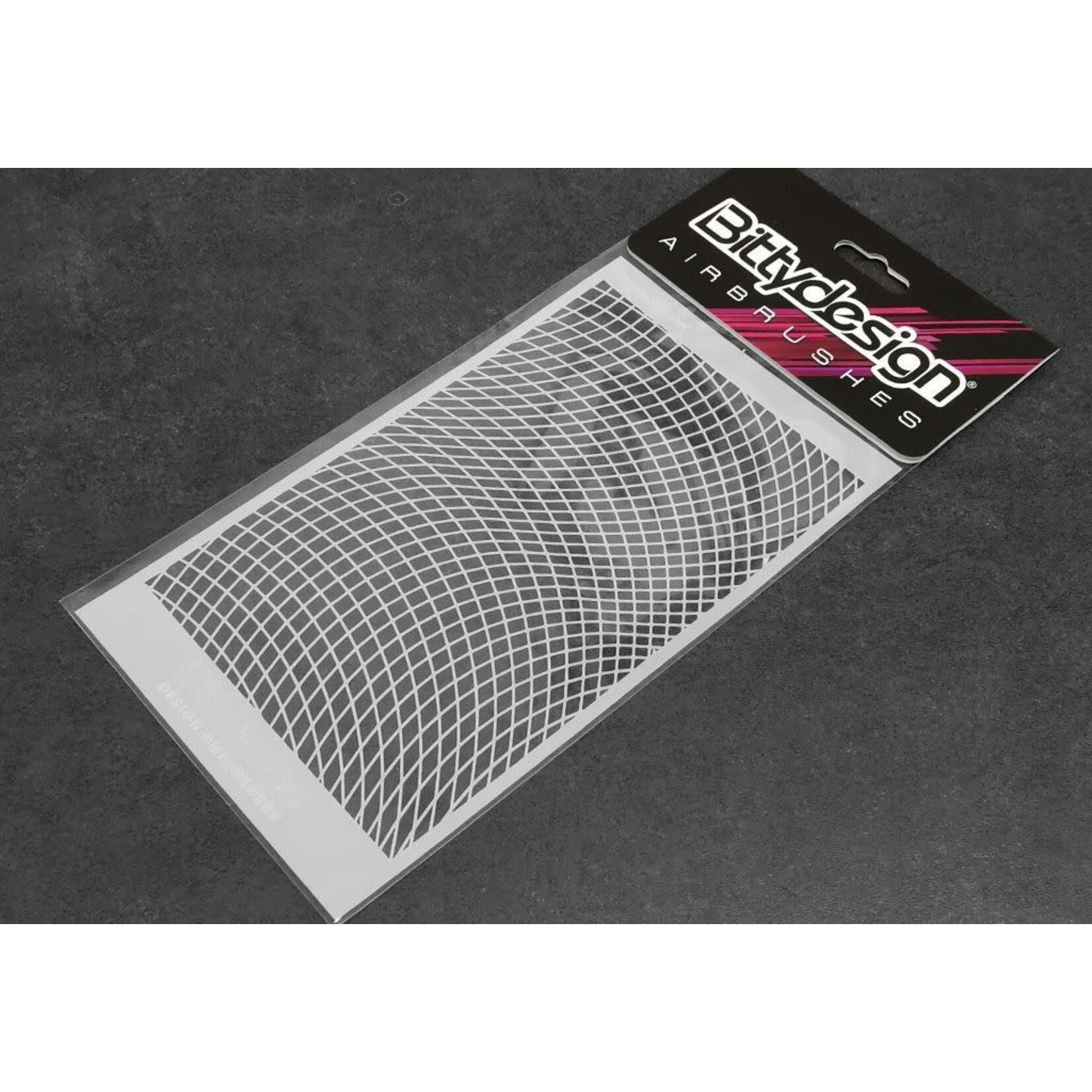 Bitty Designs BDYSTC-015 Bittydesign Vinyl Paint Stencil (Wave Mesh)