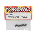 Yokomo **Yokomo Aluminum Hard Coated Shock Cap Ball Set (4)
