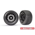 Traxxas TRA7862 Traxxas XRT Black Chrome Wheels w/ Belted Gravix Race Tires (L&R)